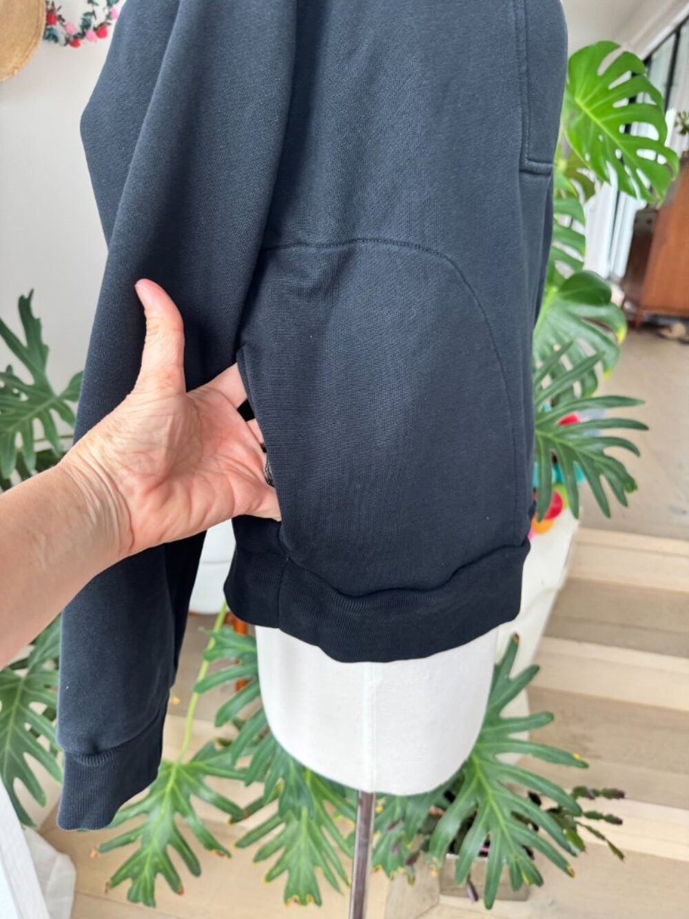 Everlane The Track Half Zip Pullover Black M Med - Picture 4 of 14